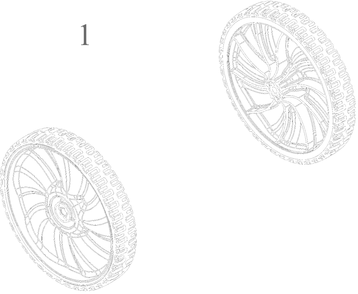 Wheels (11x1.8) Diagram and Parts List for 11A-B1BE752 2022 Yard Machines Lawn Mower